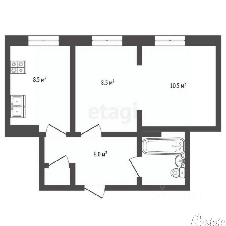 1-комн квартира ул Дальняя, 26,  д. 26