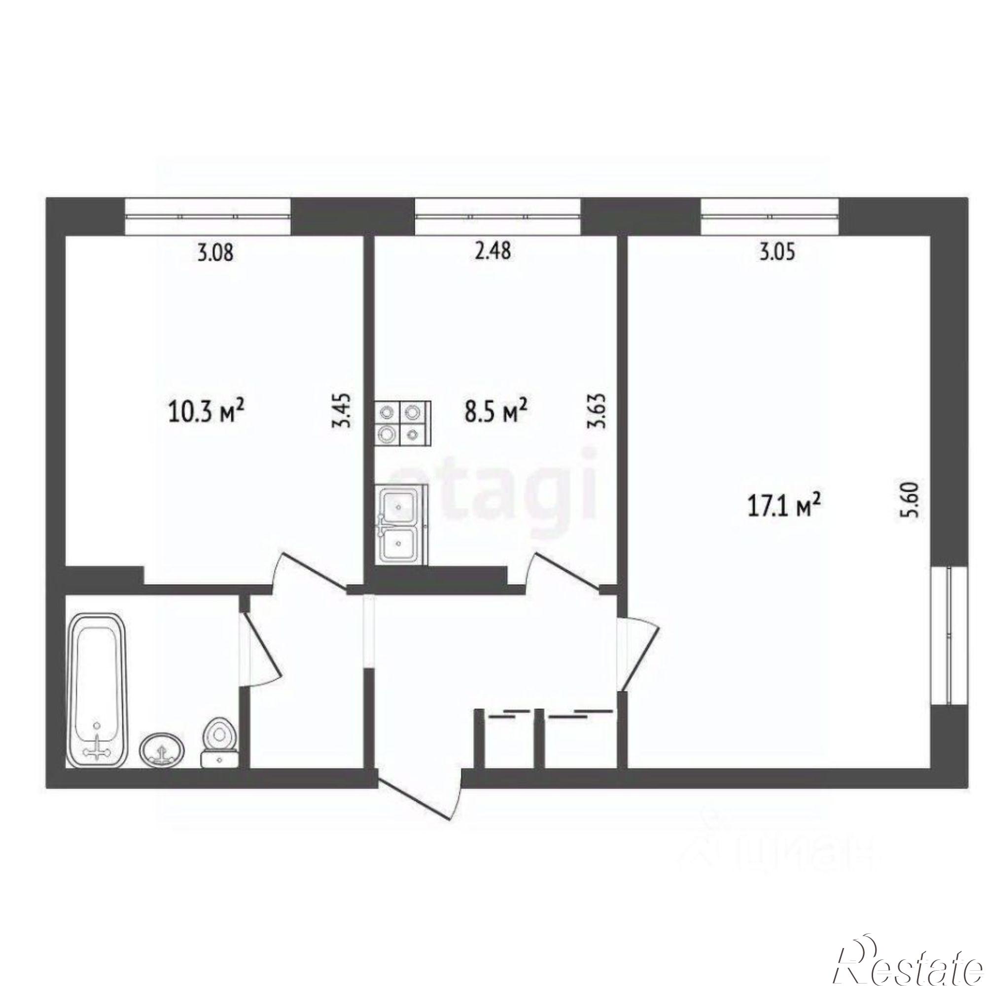 Купить квартиру за 6 500 000 рублей на улица Автомобилистов, 7