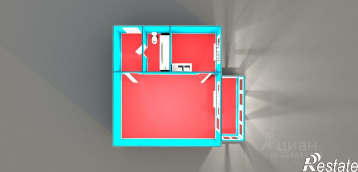 1-комн квартира пр-кт 50 лет Октября, 9/2,  д. 9/2